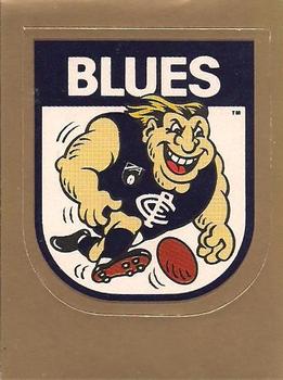 1992 Select AFL Stickers #43 Carlton Blues Front
